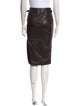 Tom Ford Leather Knee-Length Skirt