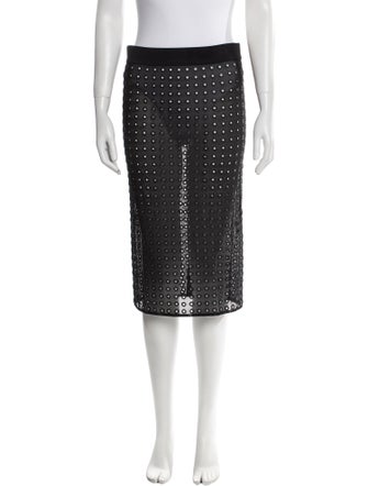 Tom Ford Eyelet Trim Knee-Length Skirt