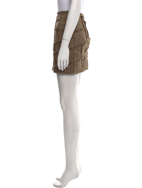 Tom Ford Raw-Edge Trim Mini Skirt