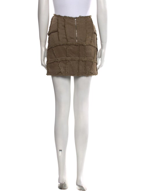 Tom Ford Raw-Edge Trim Mini Skirt