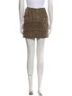 Tom Ford Raw-Edge Trim Mini Skirt