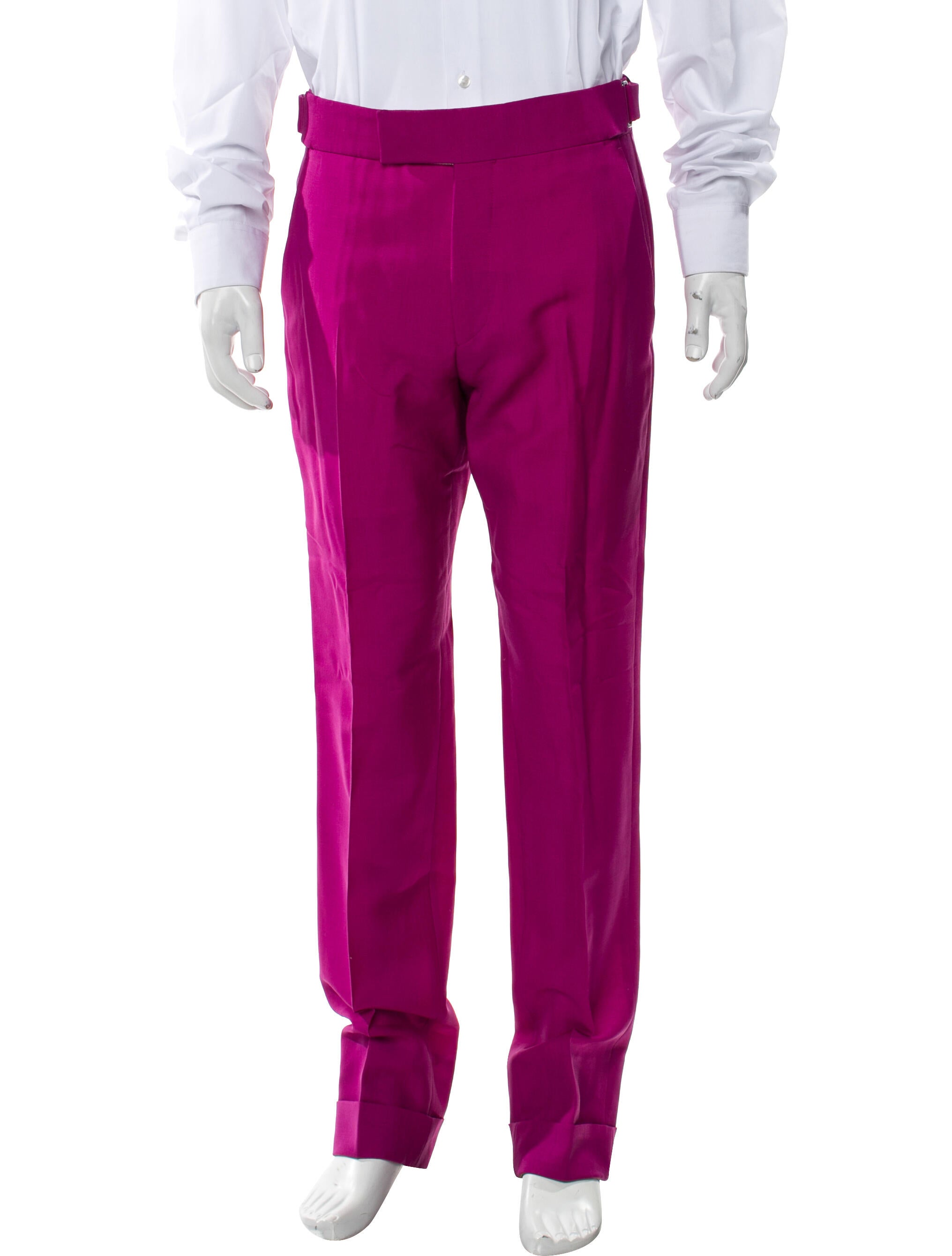 Tom Ford Mohair Straight Leg Pants