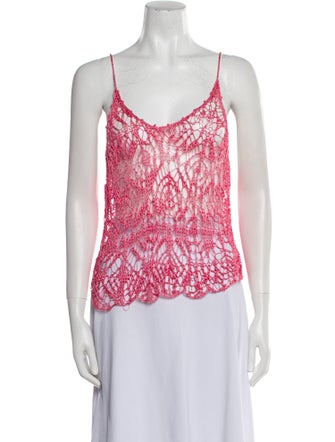 Tom Ford Printed Scoop Neck Top