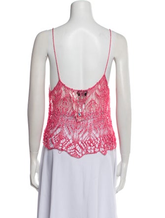 Tom Ford Printed Scoop Neck Top