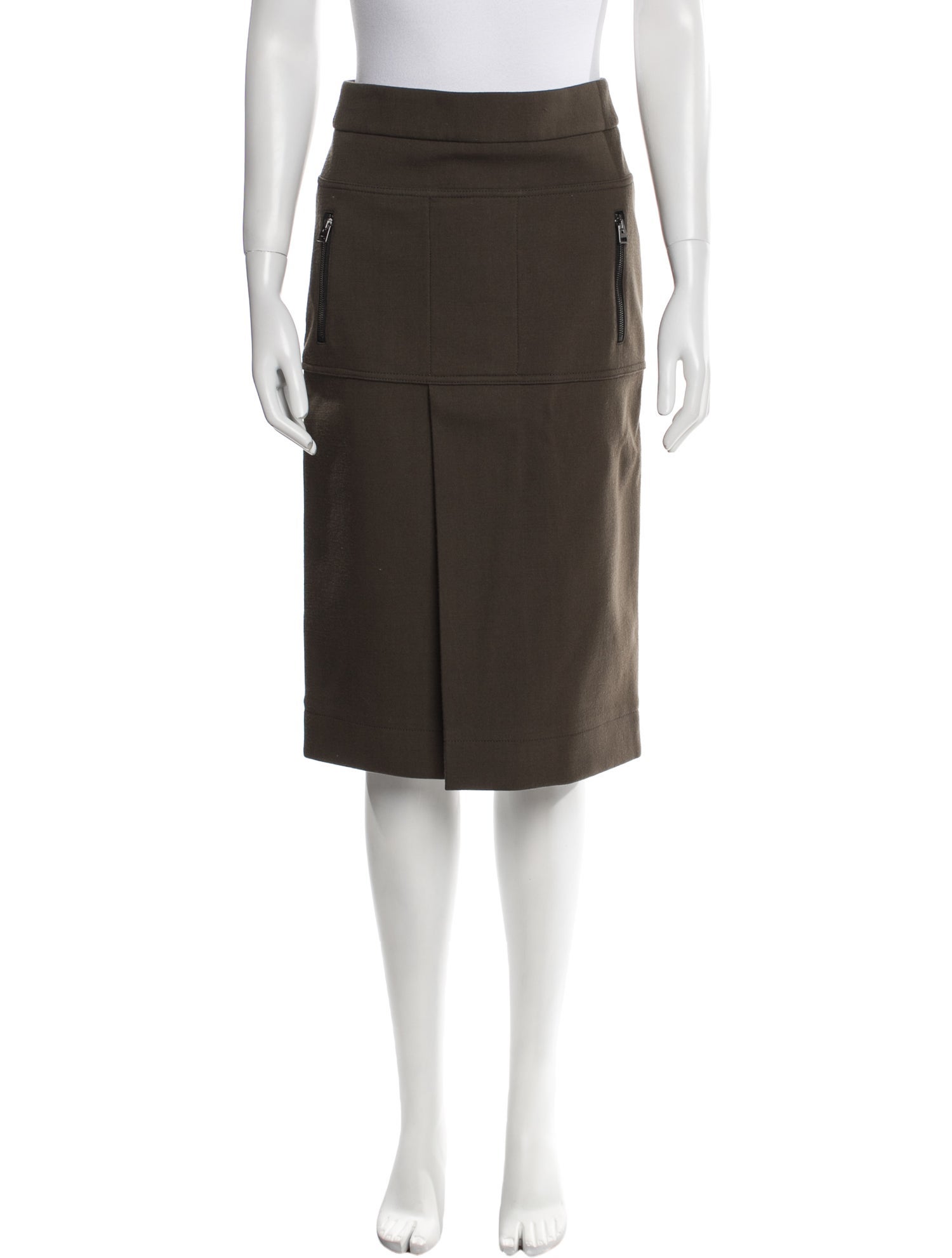 Tom Ford Pleated Accents Knee-Length Skirt