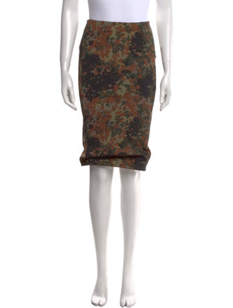 Tom Ford Floral Print Knee-Length Skirt