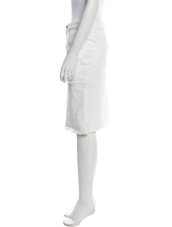 Tom Ford Raw-Edge Trim Knee-Length Skirt