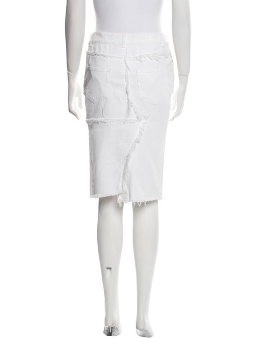 Tom Ford Raw-Edge Trim Knee-Length Skirt