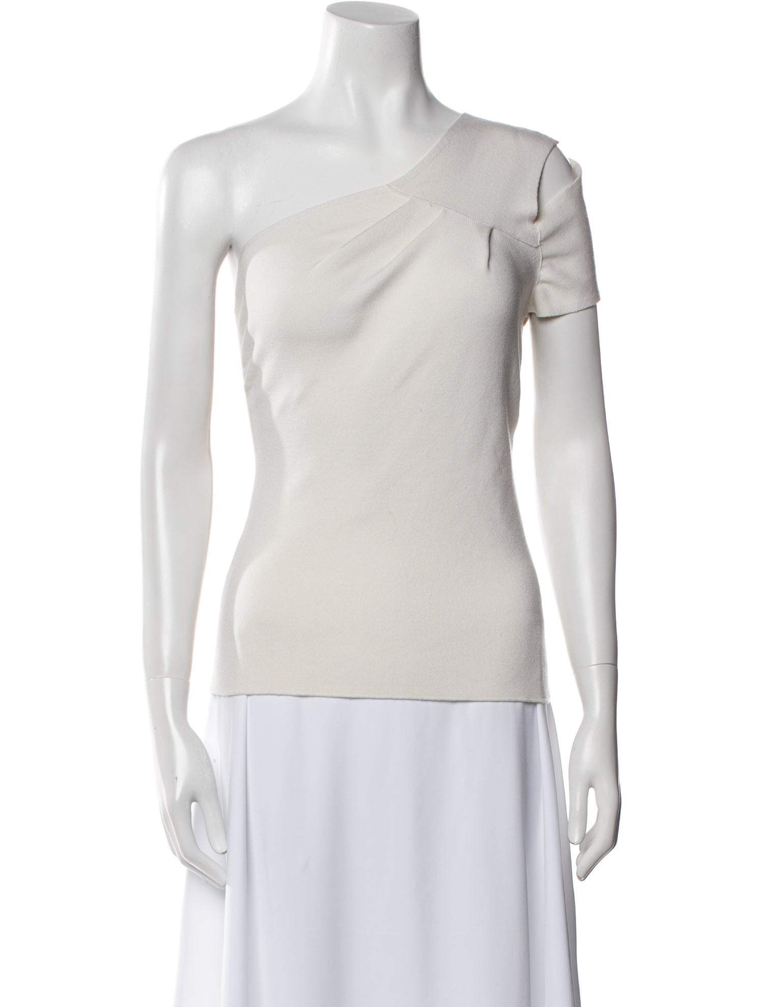 Tom Ford One-Shoulder Short Sleeve Top