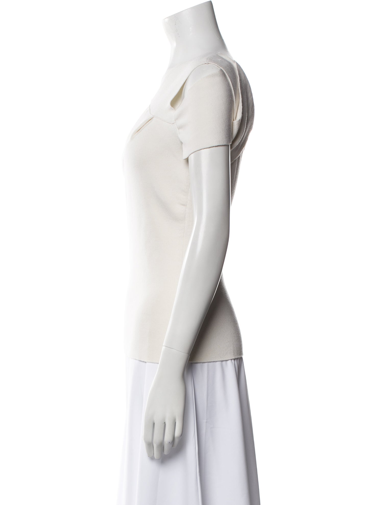 Tom Ford One-Shoulder Short Sleeve Top