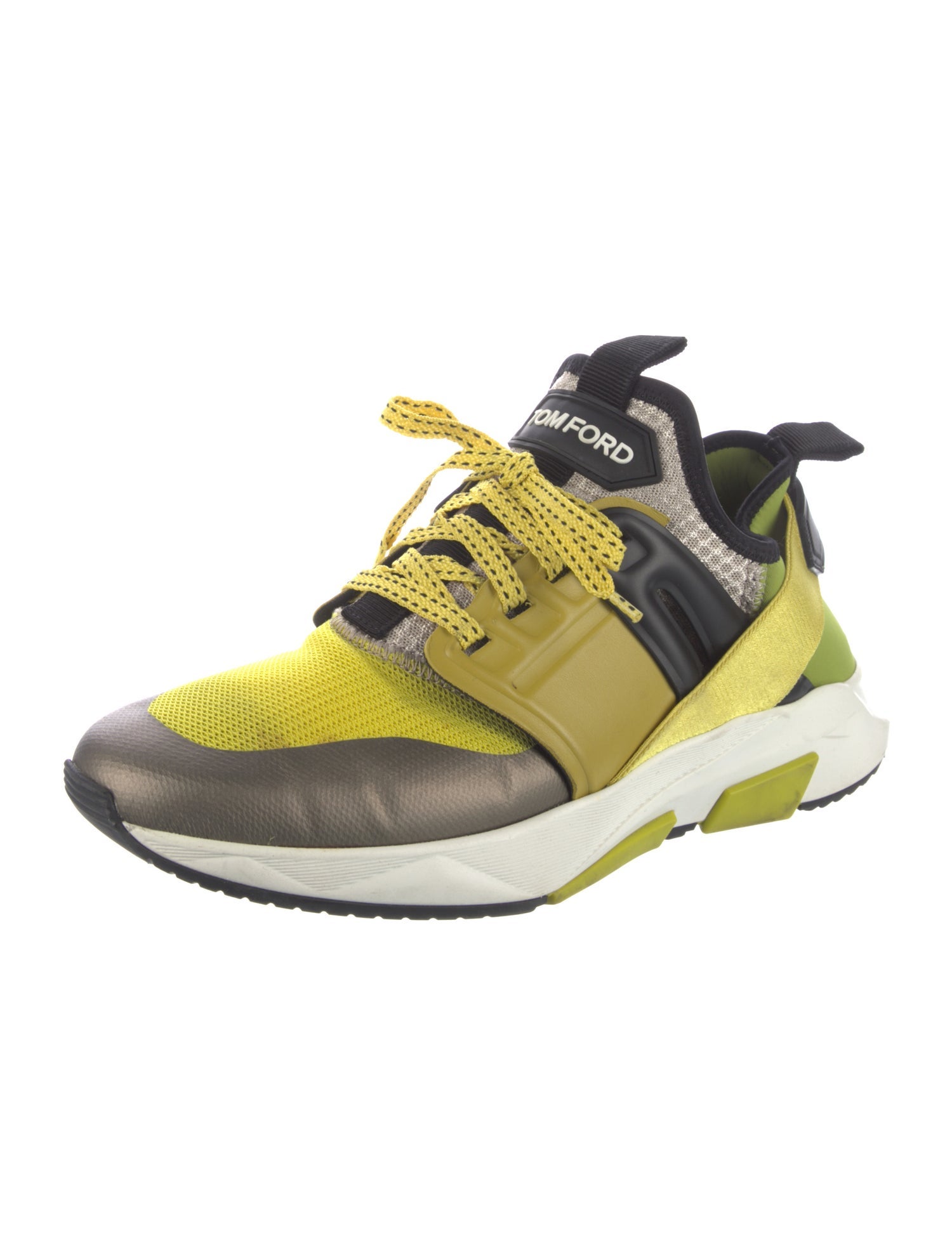 Tom Ford Mesh Colorblock Pattern Sneakers