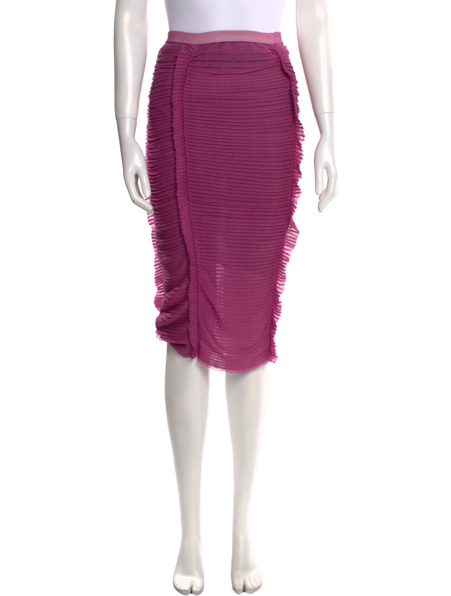 Tom Ford Pleated Accents Knee-Length Skirt