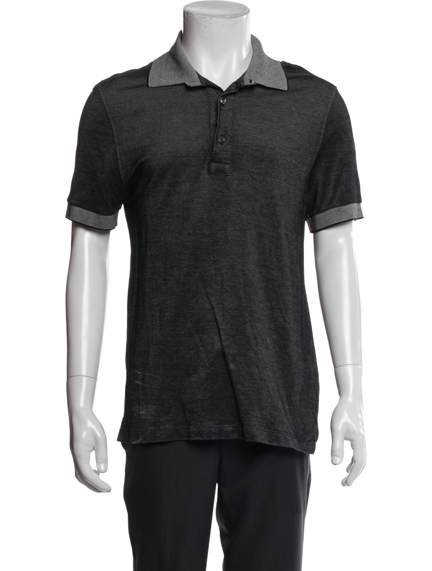 Tom Ford Collar Short Sleeve Polo Shirt