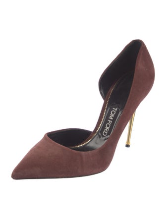 Tom Ford Suede D'Orsay Pumps