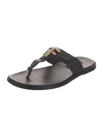 Tom Ford Leather Flip Flops