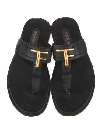 Tom Ford Leather Flip Flops