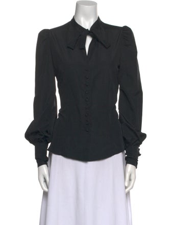 Tom Ford Long Sleeve Button-Up Top