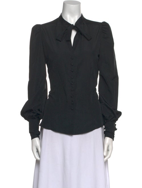 Tom Ford Long Sleeve Button-Up Top