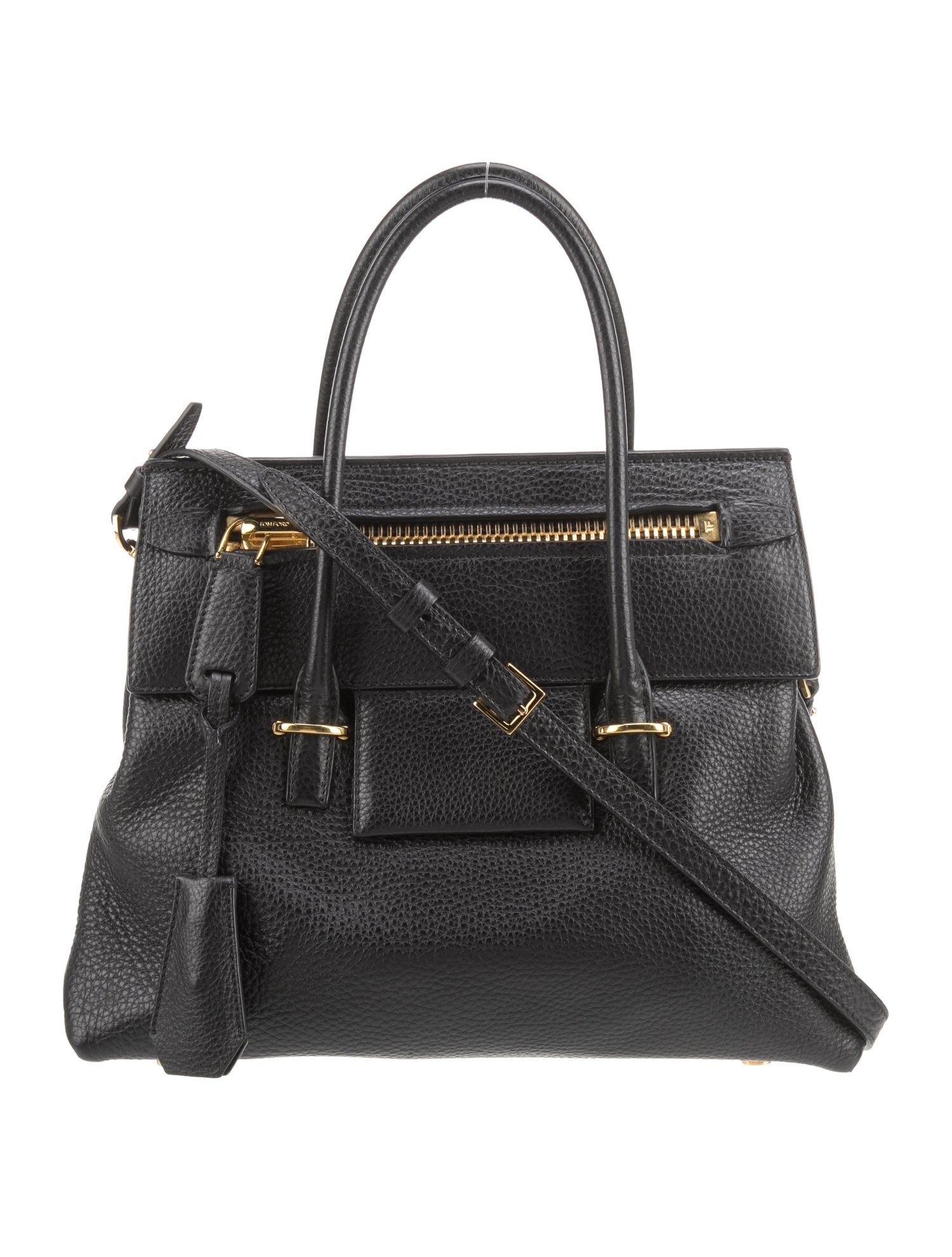 Tom Ford Leather Top Handle Bag