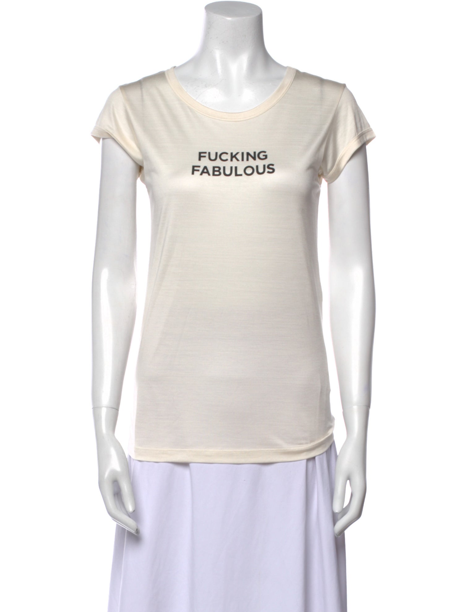 Tom Ford Silk Graphic Print T-Shirt w/ Tags