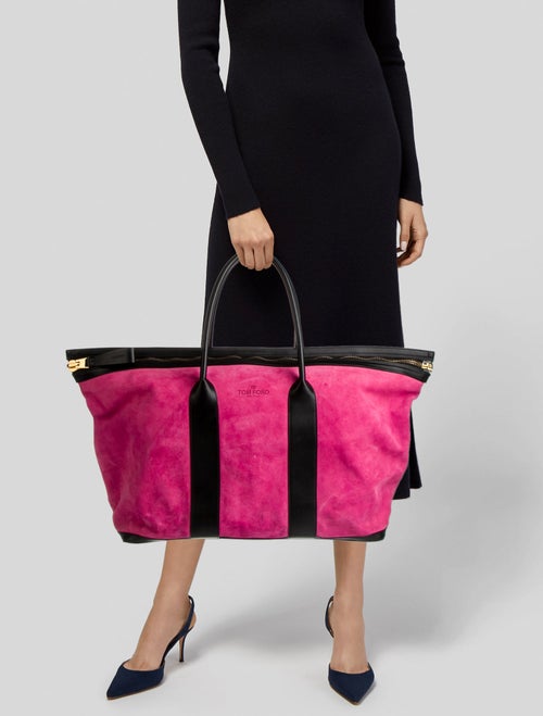Tom Ford Suede Weekender Bag
