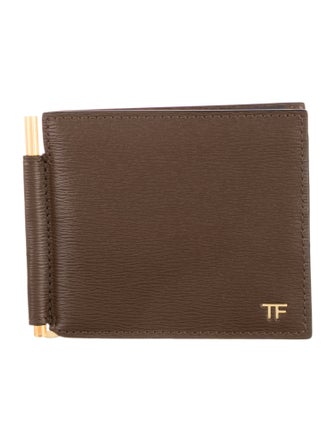 Tom Ford Signature Logo Leather Bifold Wallet