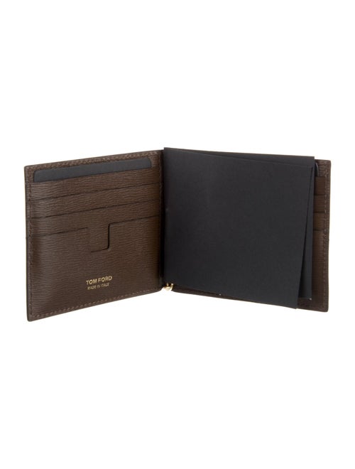 Tom Ford Signature Logo Leather Bifold Wallet