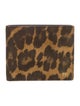Tom Ford Suede Animal Print Bifold Wallet