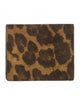 Tom Ford Suede Animal Print Bifold Wallet