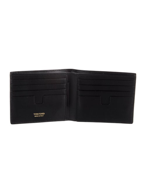 Tom Ford Suede Animal Print Bifold Wallet