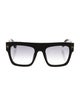Tom Ford Clear Mirrored Lens Square Sunglasses