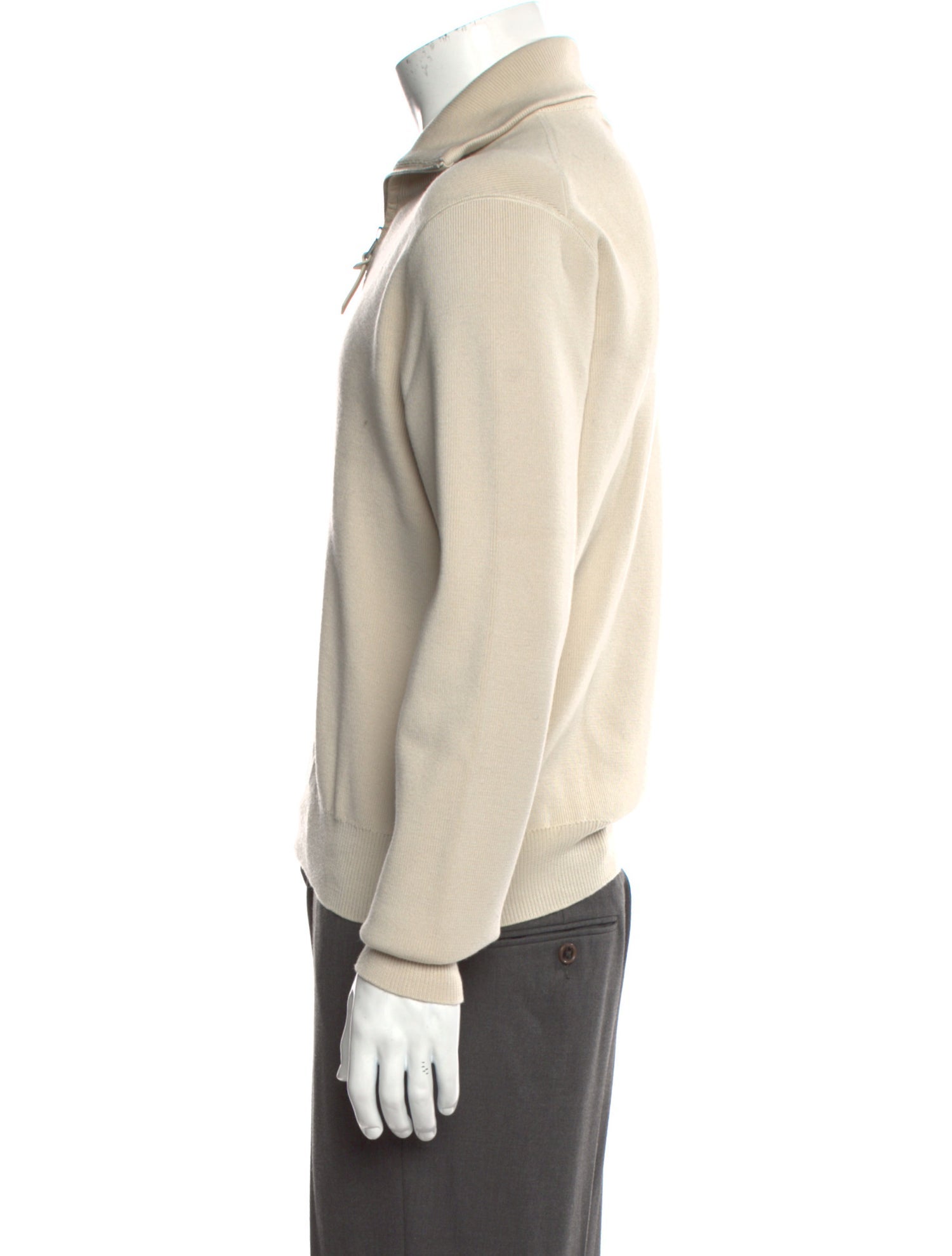 Tom Ford Mock Neck Long Sleeve Polo Sweater