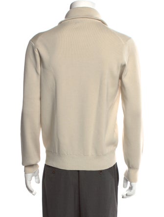 Tom Ford Mock Neck Long Sleeve Polo Sweater