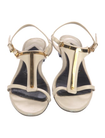 Tom Ford Leather T-Strap Sandals
