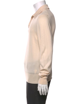 Tom Ford Mock Neck Long Sleeve Polo Sweater