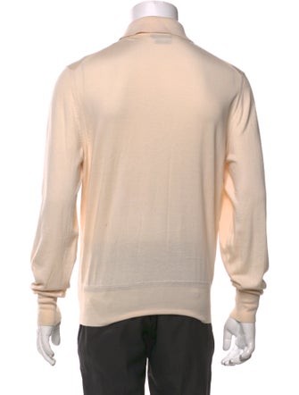 Tom Ford Mock Neck Long Sleeve Polo Sweater