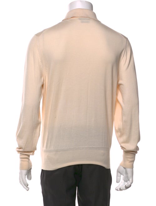 Tom Ford Mock Neck Long Sleeve Polo Sweater