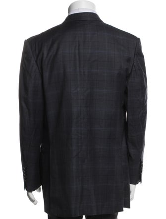 Tom Ford Plaid Print Overcoat