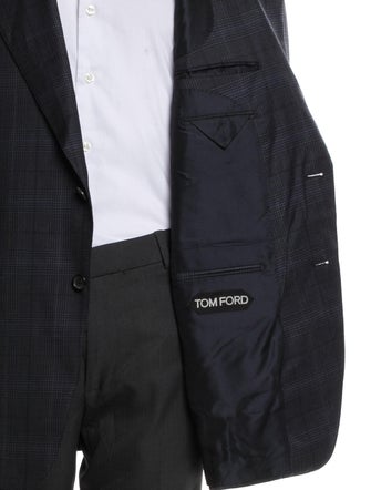 Tom Ford Plaid Print Overcoat