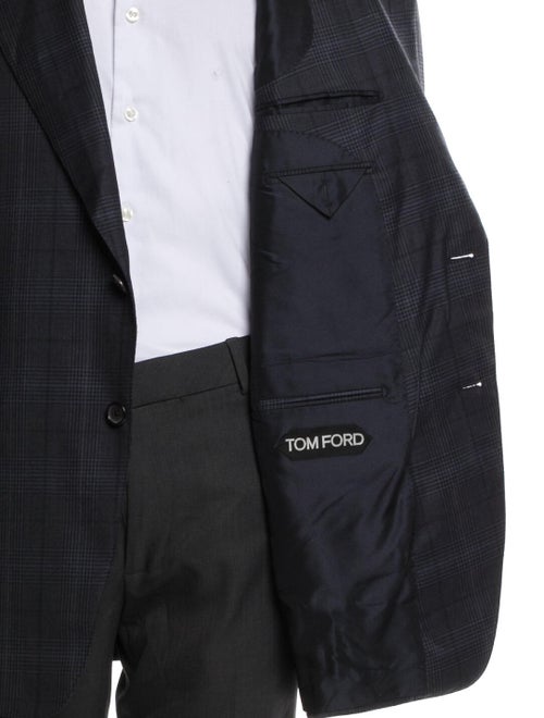 Tom Ford Plaid Print Overcoat