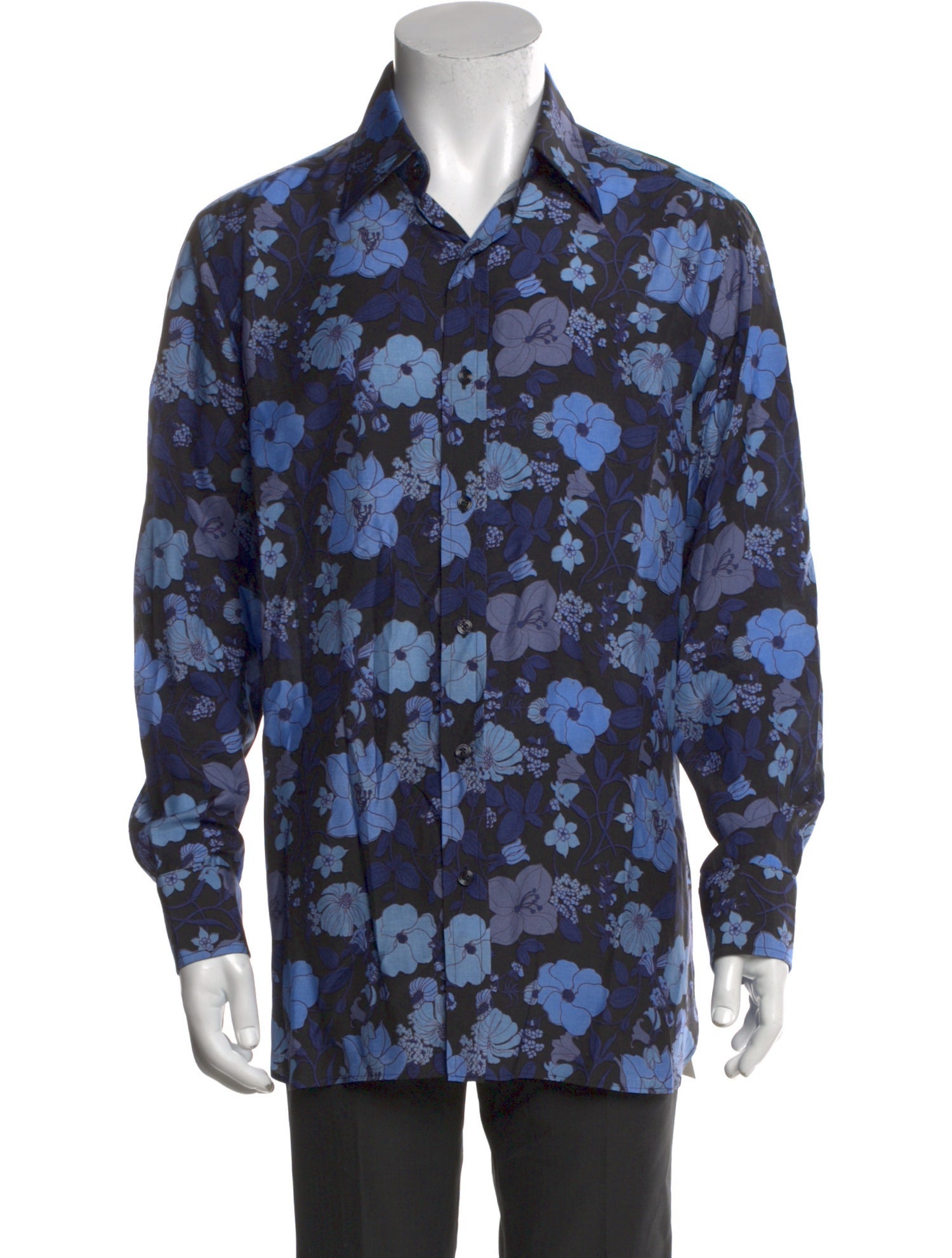 Tom Ford Floral Print Long Sleeve Shirt