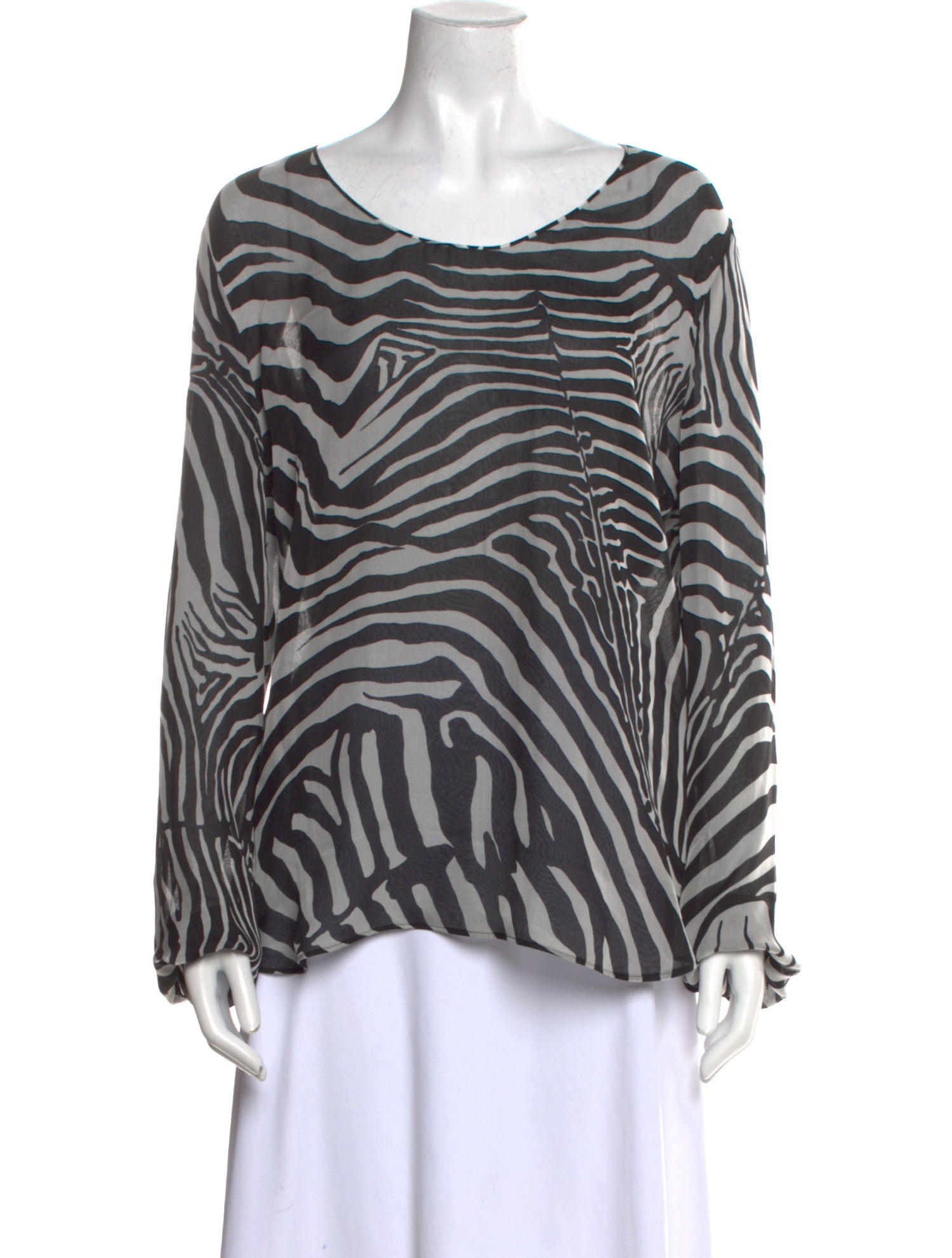 Tom Ford Silk Animal Print Blouse w/ Tags