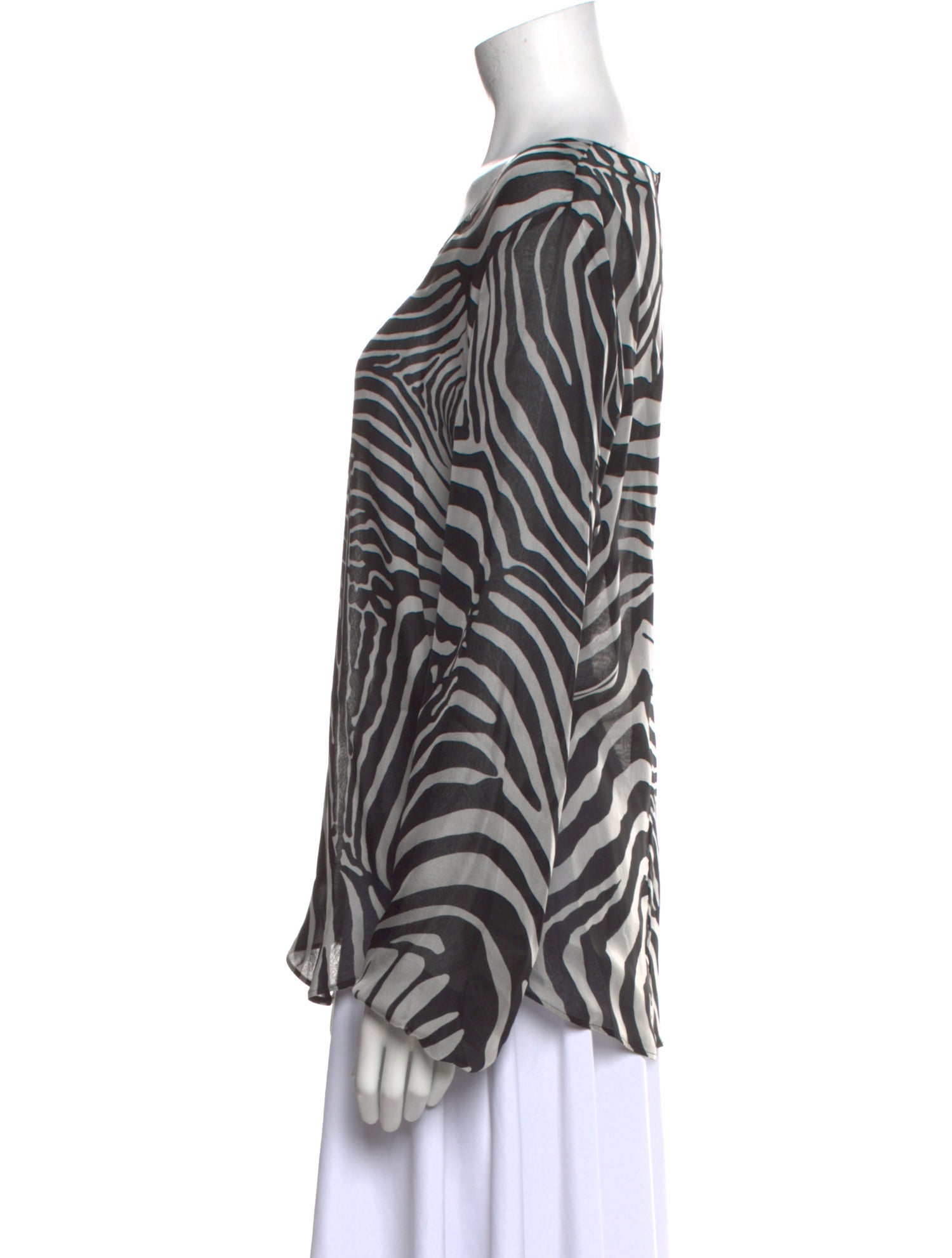 Tom Ford Silk Animal Print Blouse w/ Tags