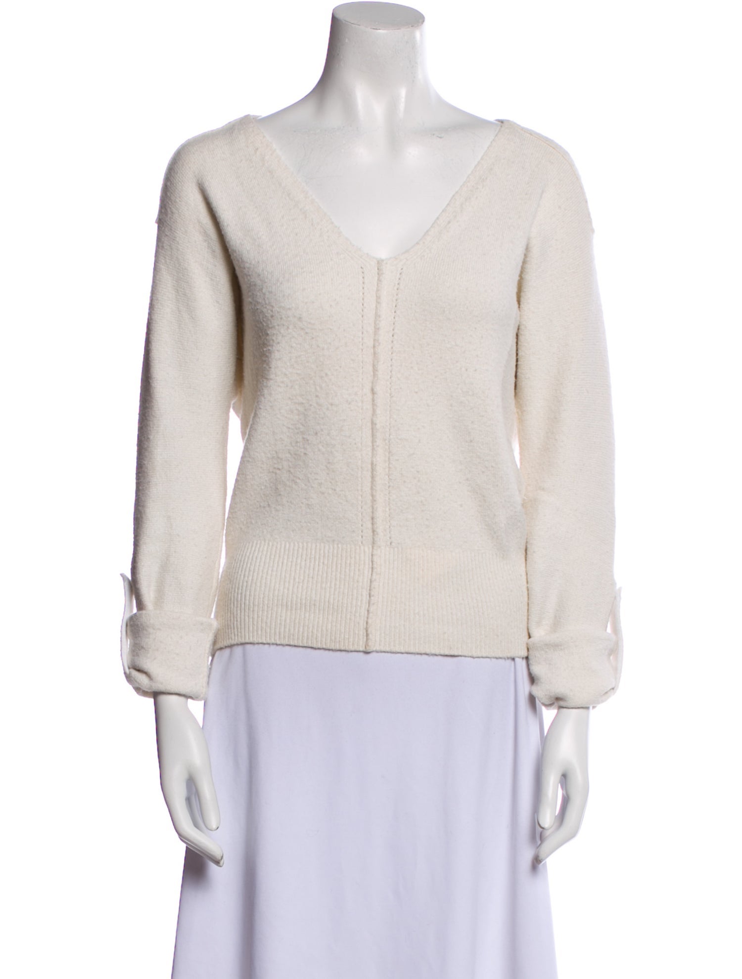 Tom Ford Silk V-Neck Sweatshirt