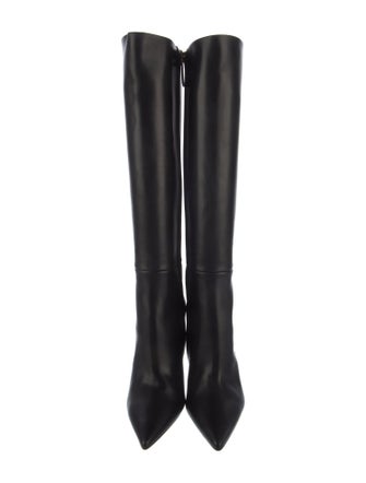 Tom Ford Leather Chain-Link Accents Boots