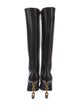 Tom Ford Leather Chain-Link Accents Boots