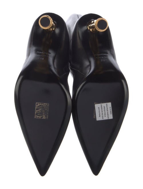 Tom Ford Leather Chain-Link Accents Boots