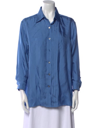 Tom Ford Long Sleeve Button-Up Top