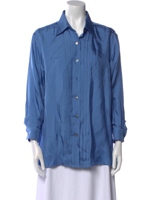 Tom Ford Long Sleeve Button-Up Top