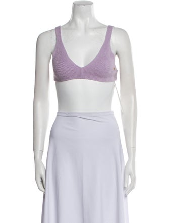Tom Ford V-Neck Sleeveless Crop Top